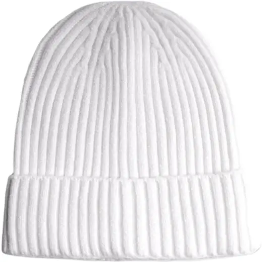 FWRD Glacier Ribbed Beanie White